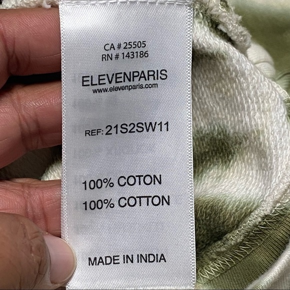 Eleven Paris Tie-Dye Mockneck Sweatshirt Size Medium - Picture 11 of 12